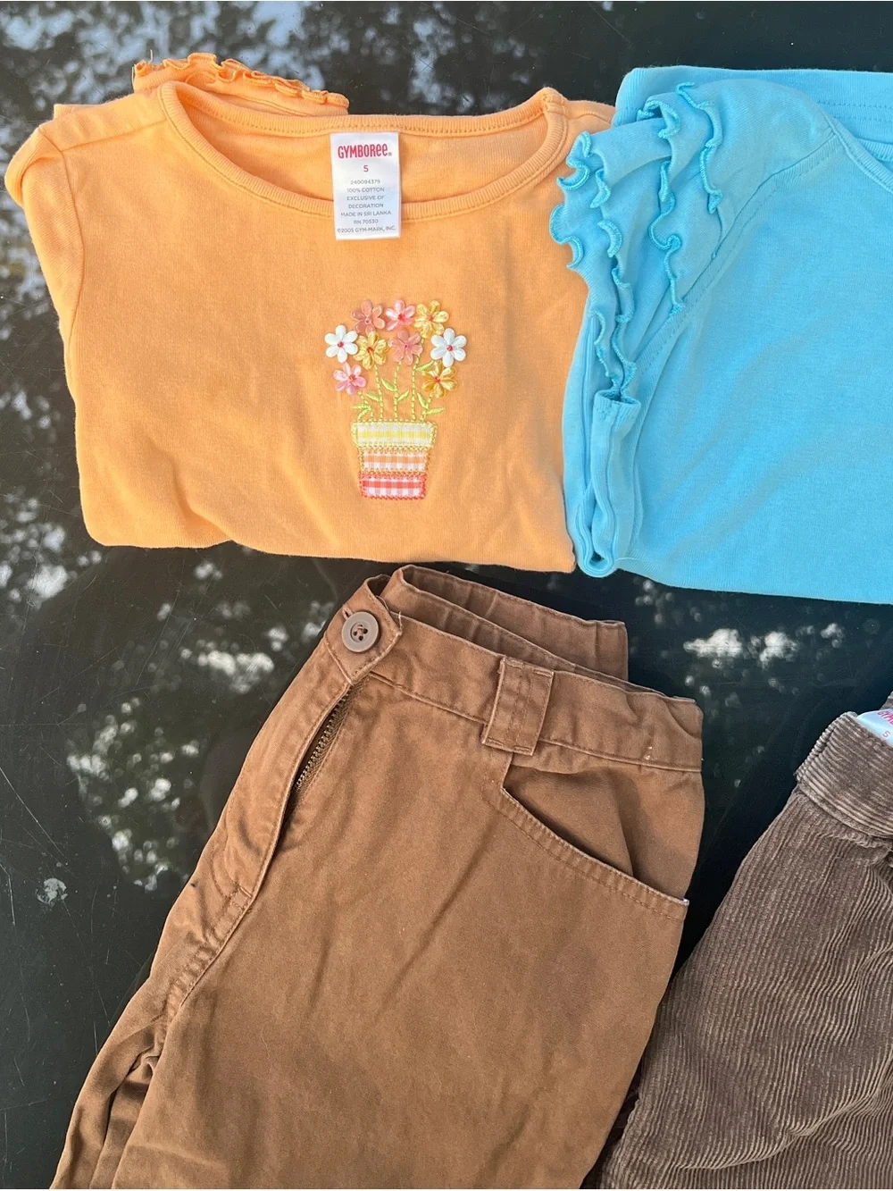 Vtg Y2K Gymboree Lot 4pc Freshly Picked Fiesta Del Sol Corduroy Cargo Pants 5T